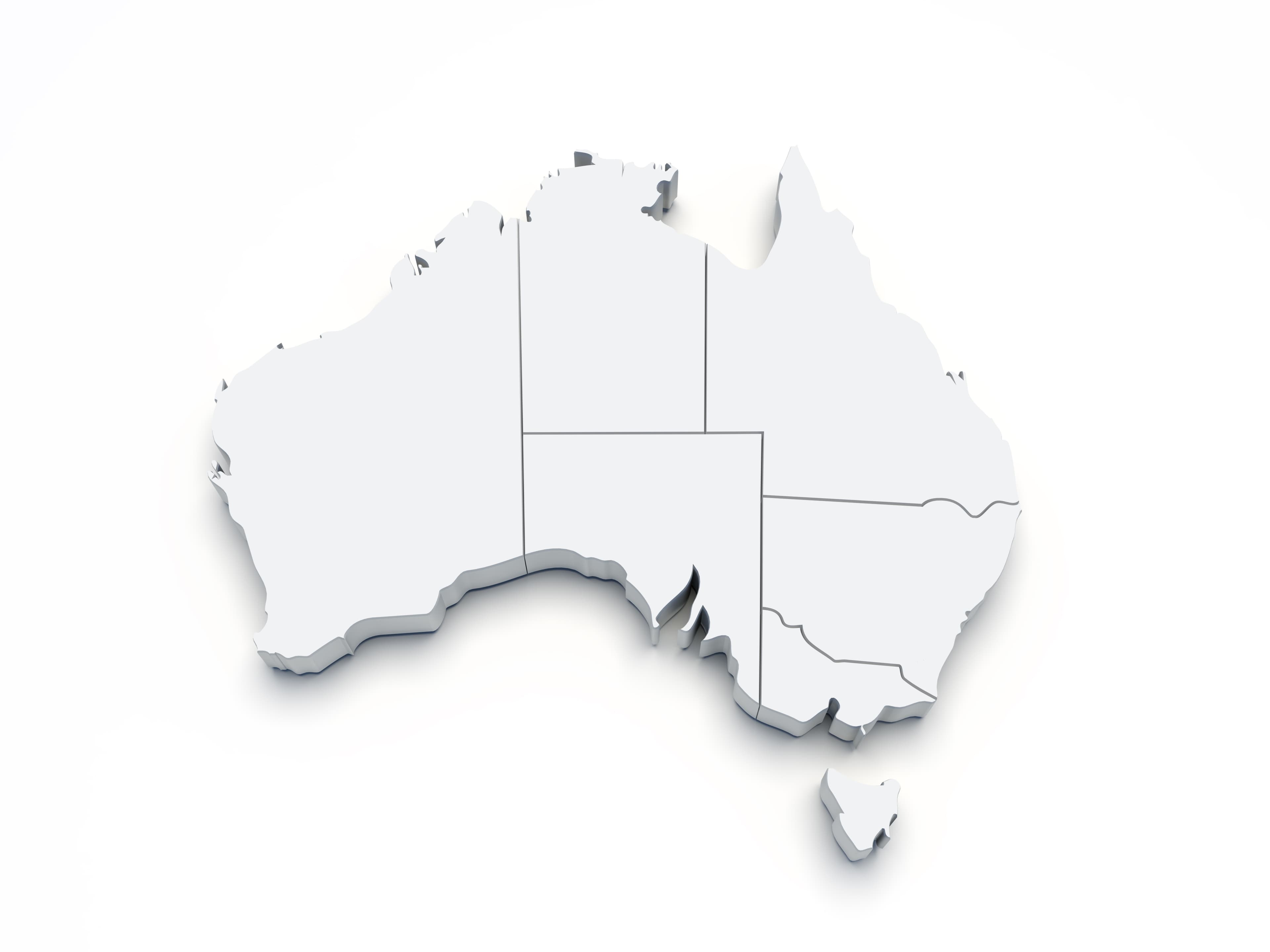 Map of australia